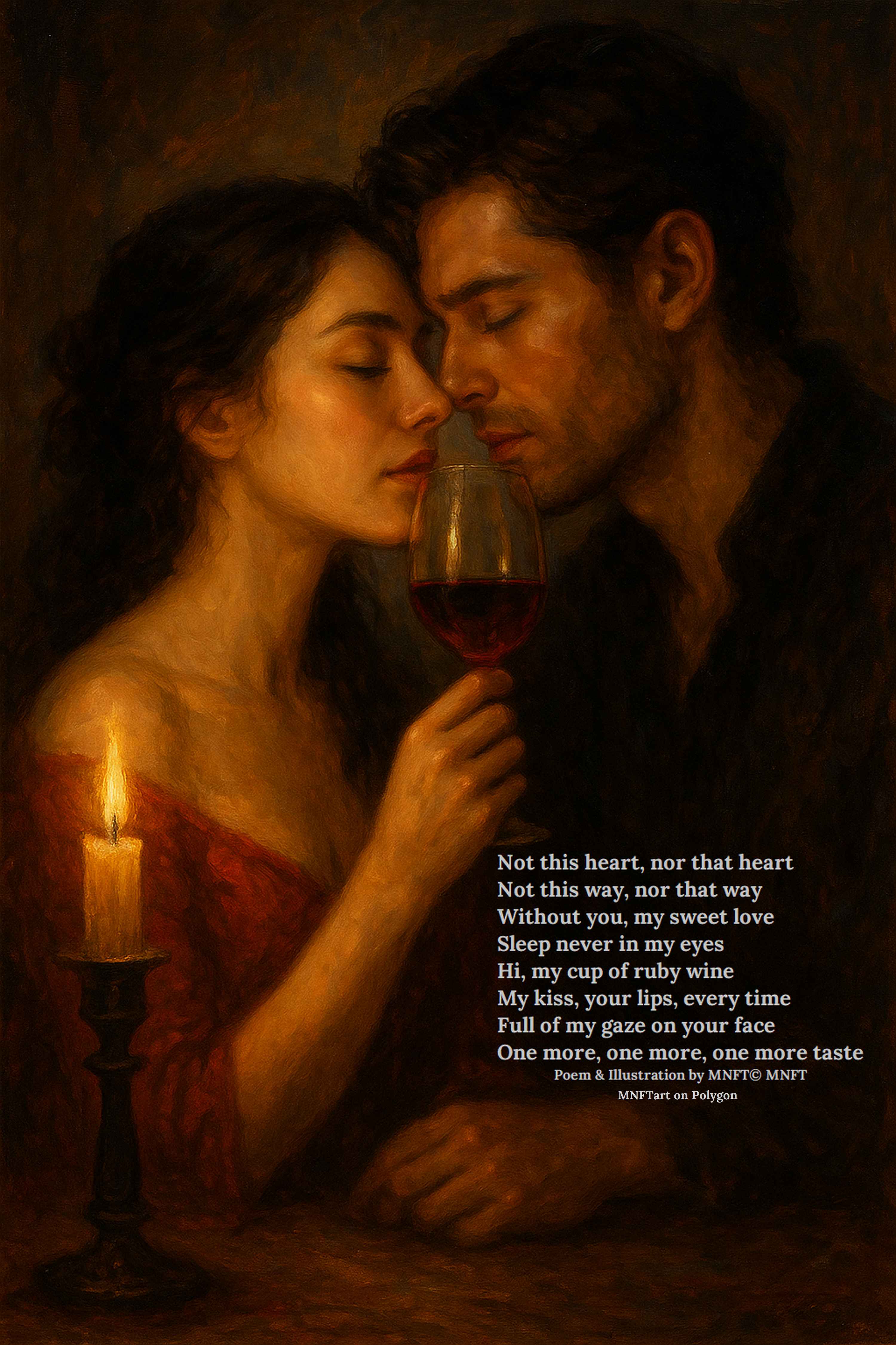 Not this heart Nor that heart - MNFTart Poetic Art NFT