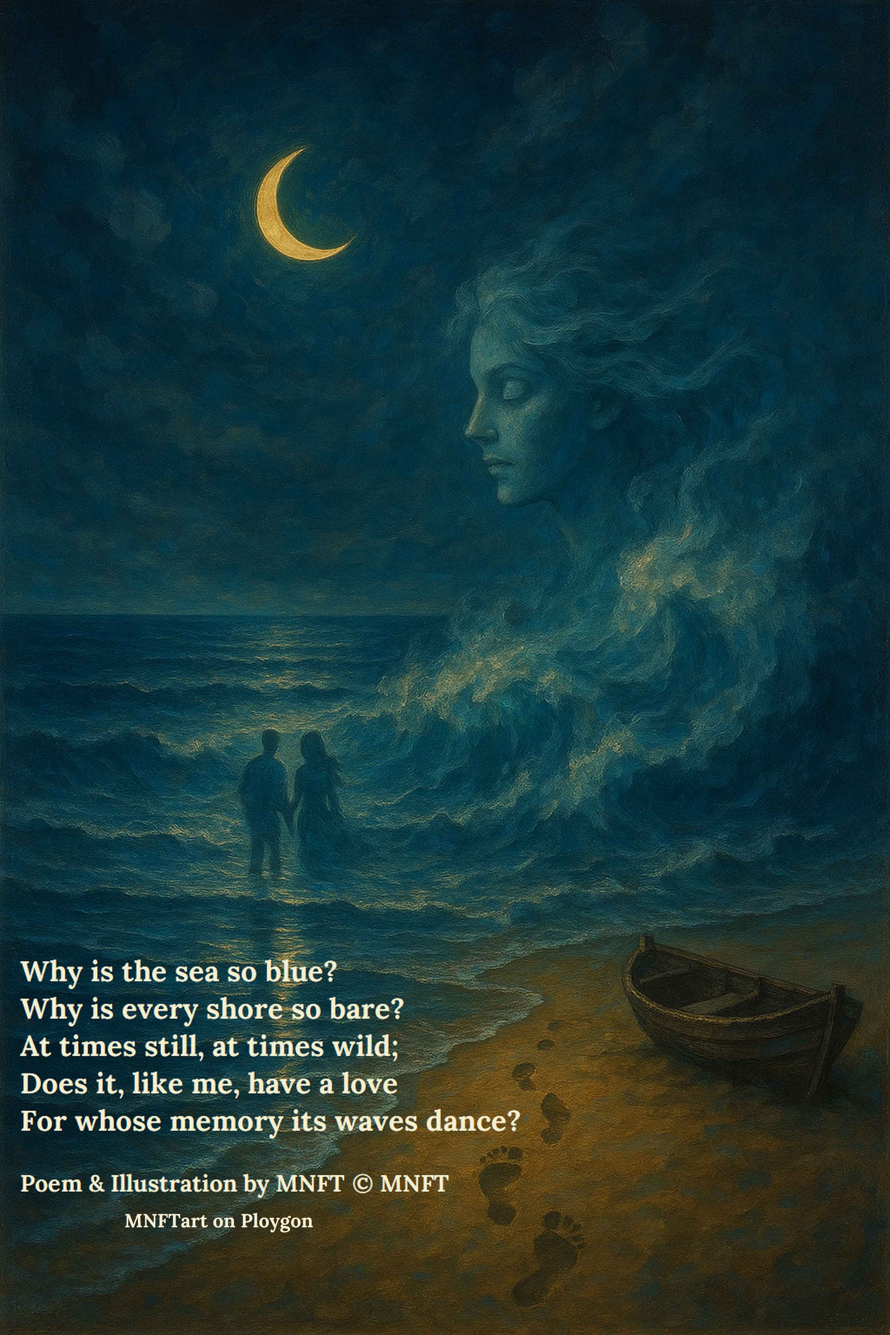 Why is the sea so blue - MNFTart Digital Art NFT
